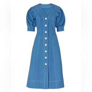 ISO - PERSEVERANCE LONDON 
DENIM TIE BACK DRESS - UK SIZE 6 (US SIZE 2)